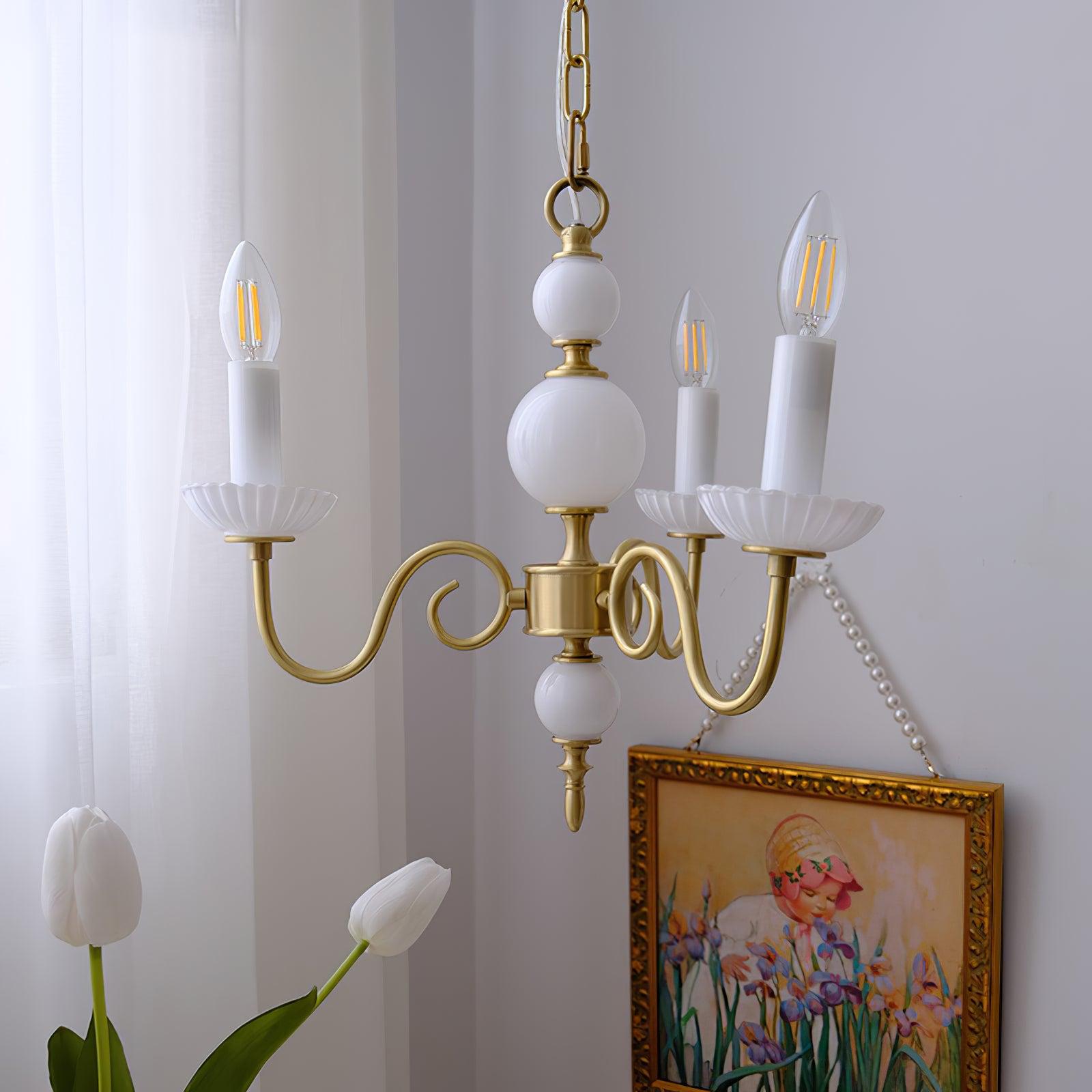 Candle Style Carlita Chandelier with 3/5 heads - Candle-1-Luxehomezone