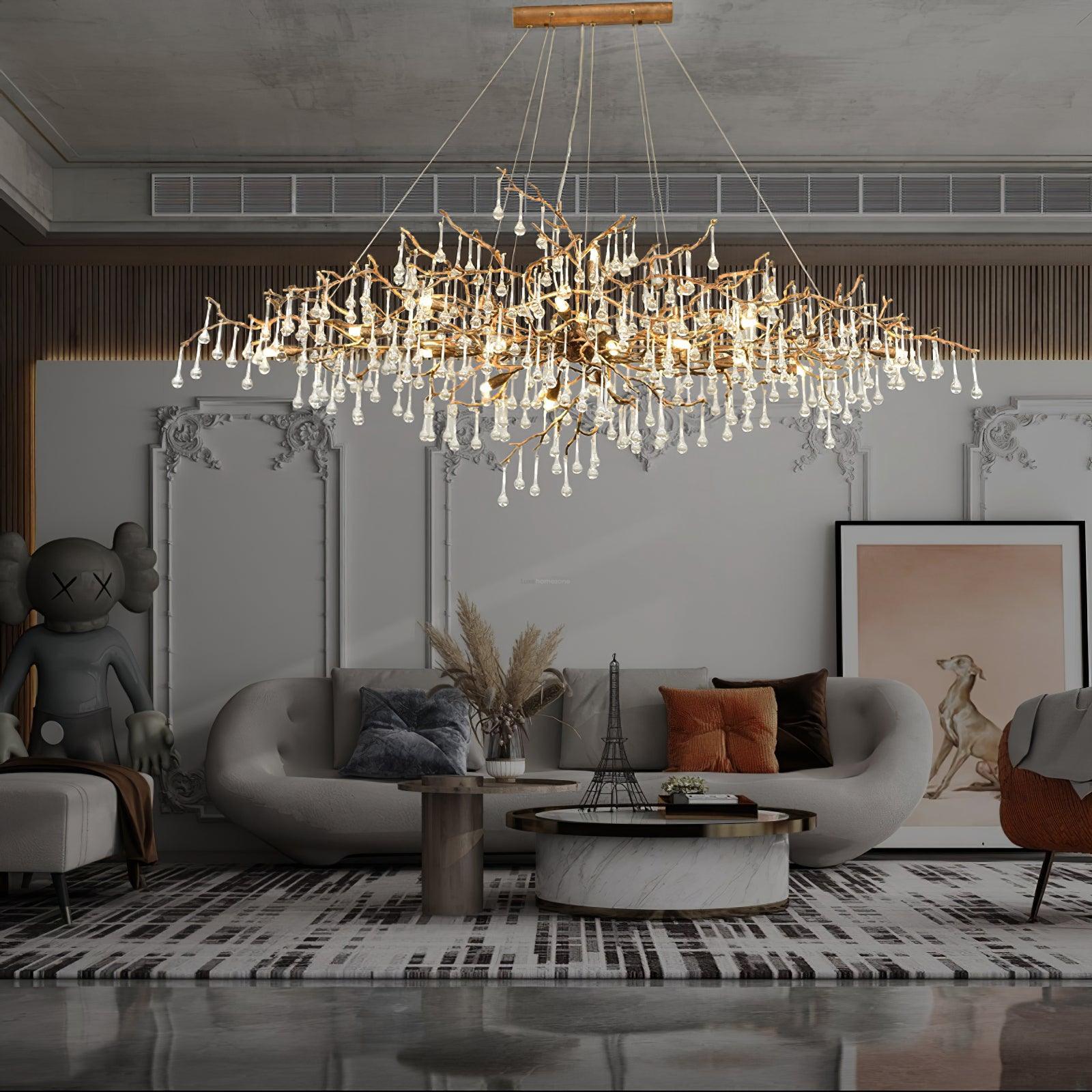 Bijou Tear Drop Style Chandelier - Luxehomezone