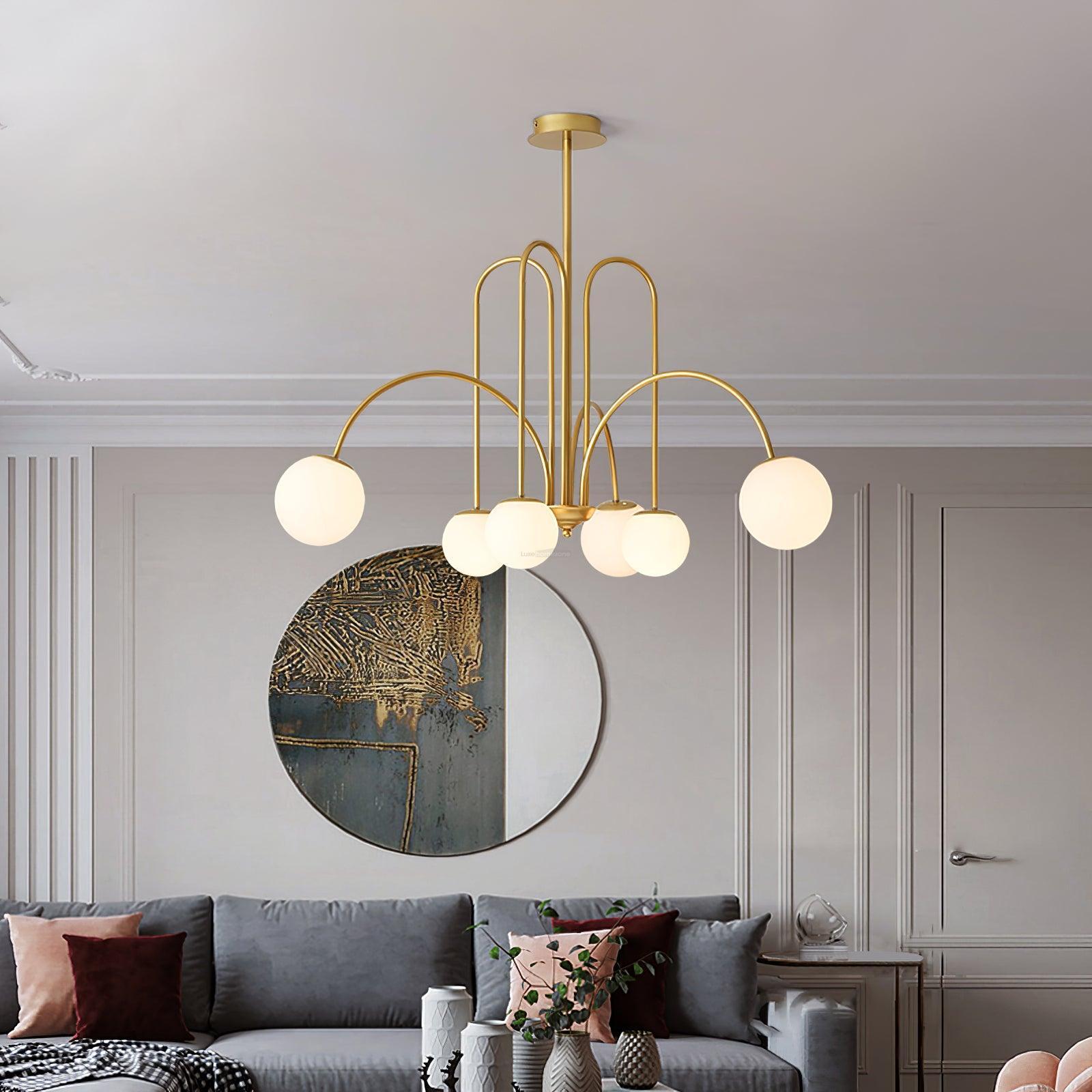 Delaney Chandelier with 6/8 heads - Bend-1-Luxehomezone