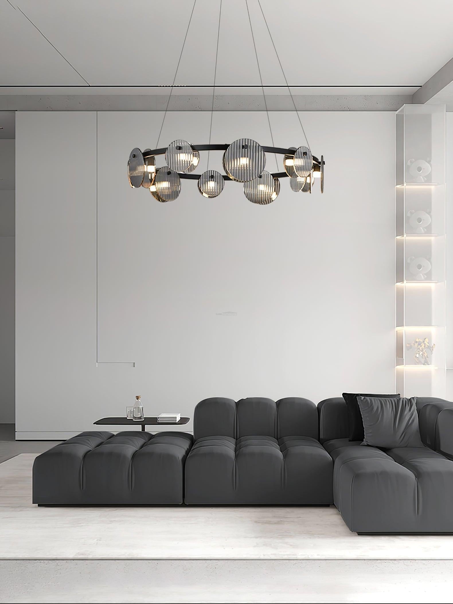 Foliole Chandelier with 6/8 heads - Cylinder-1-Luxehomezone