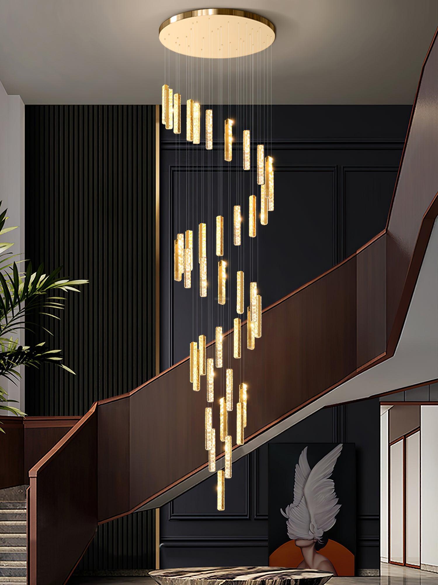 Villa Forci Chandelier with 12/15/18/21/24 heads - Straps-1-Luxehomezone