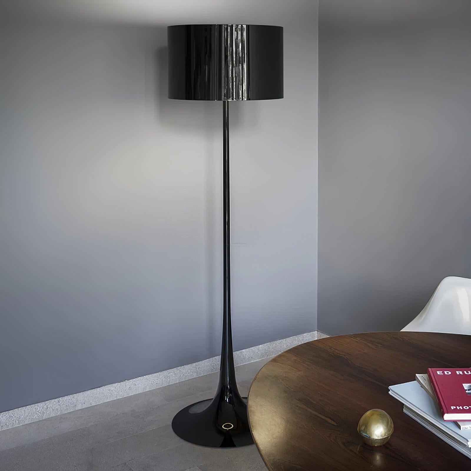 Huafang Black And White Floor Lamp ∅ 12.6″ - Geometry-1-Luxehomezone