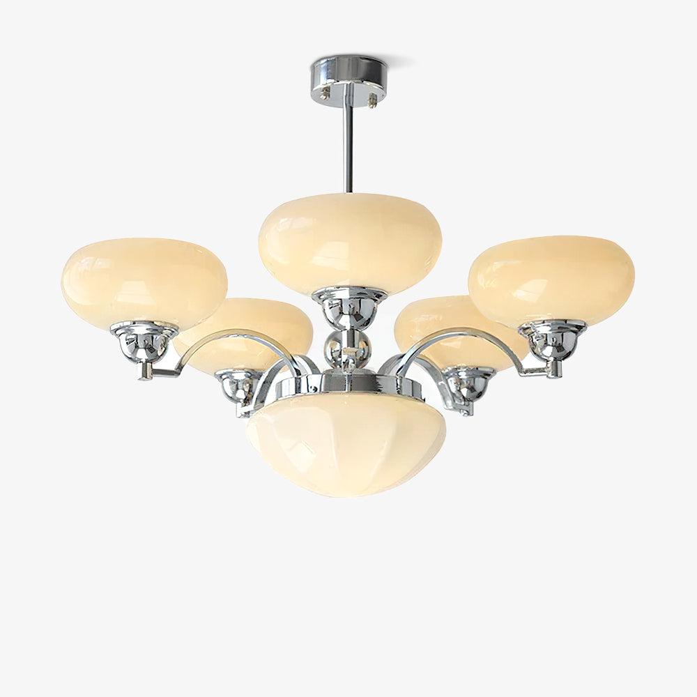 Warre Chandelier ∅ 26.5″ - Bend, Marshmallow Chandelier-1-Luxehomezone