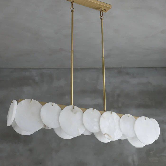 Modernity Alabaster Linear Chandelier - Alabaster, Alabaster lightings, Bedroom, Black, brass, CCCC, Chandelier, Dining & Kitchen, Dining Room, Hotel, Linear, Linear Chandelier, Living Room, metal, Modern, Modern Chandeliers, Restaurant, topalabaster1-1-Luxehomezone
