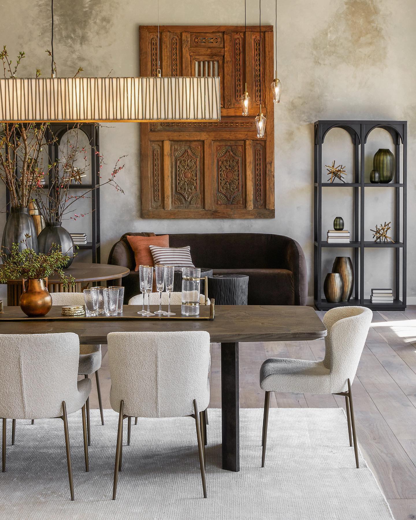 Art Glass Jeunet Rectangular Chandelier - Chandelier, Dinner Room, Glass, Jeunet Series, Living Room- Chandelier1-Luxehomezone