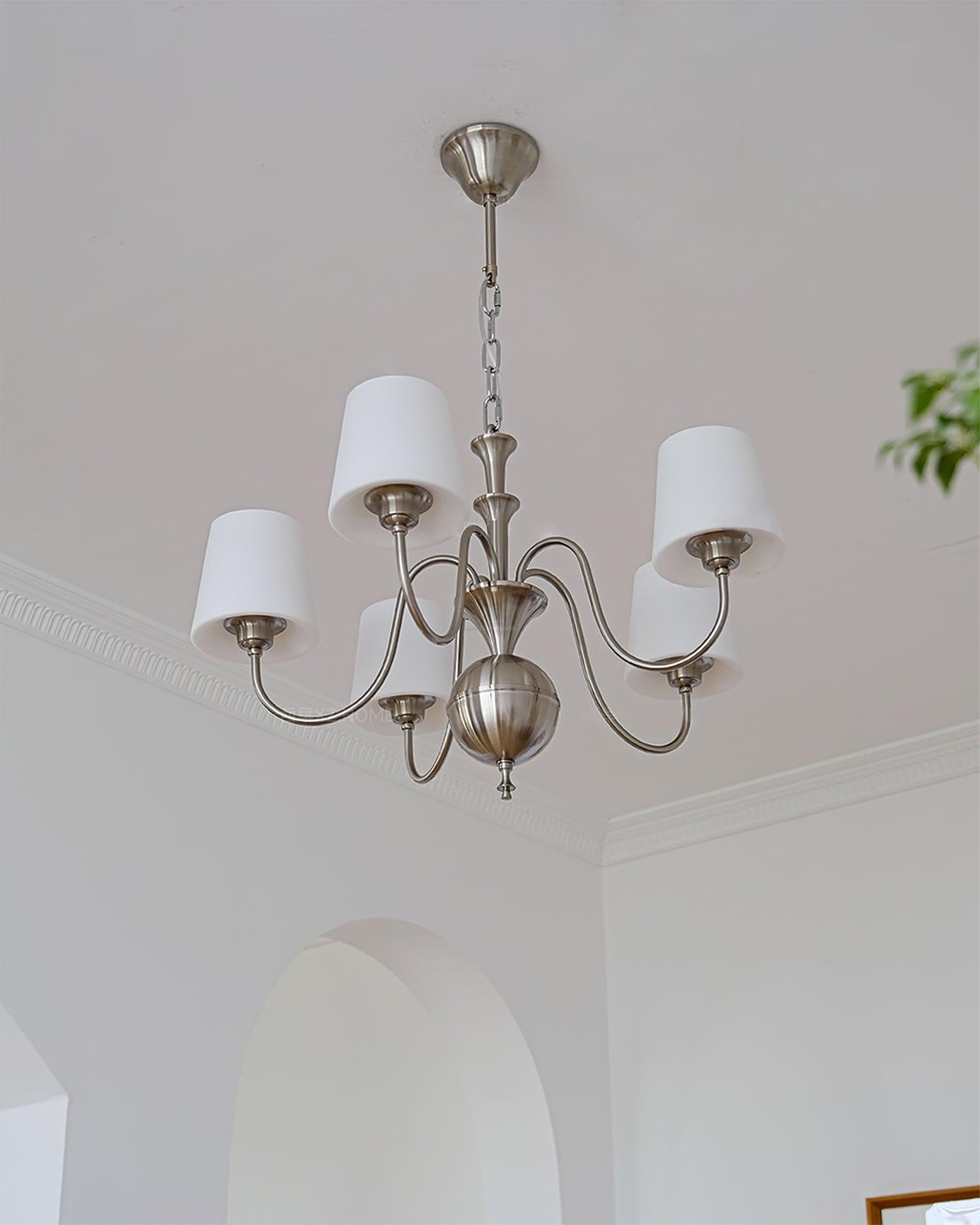 Shabby Chandelier ∅ 23.6″ - Bend, Marshmallow Chandelier-1-Luxehomezone