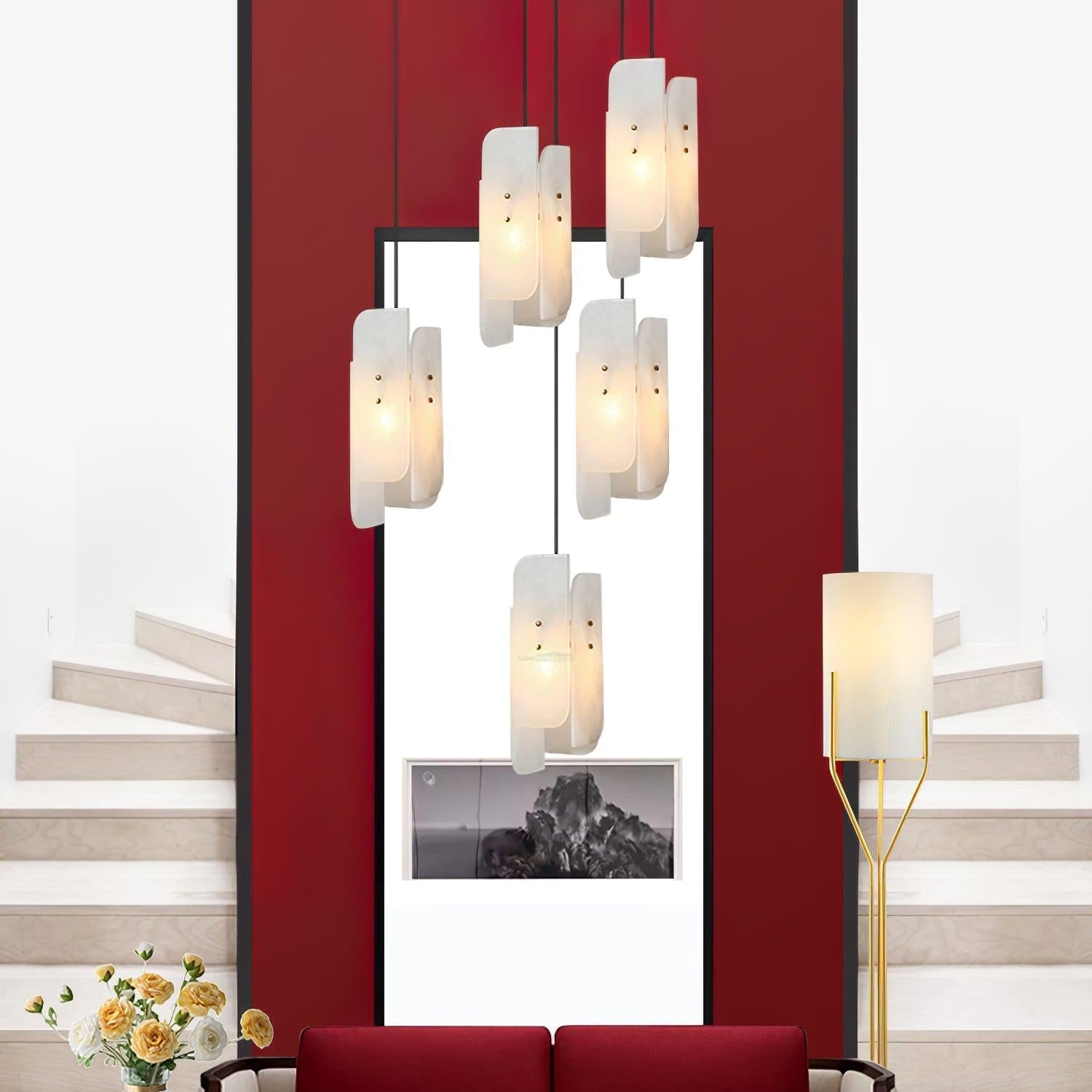 Megalith Alabaster Mini  Pendant Light - Alabaster, Alabaster Pendant-1-Luxehomezone