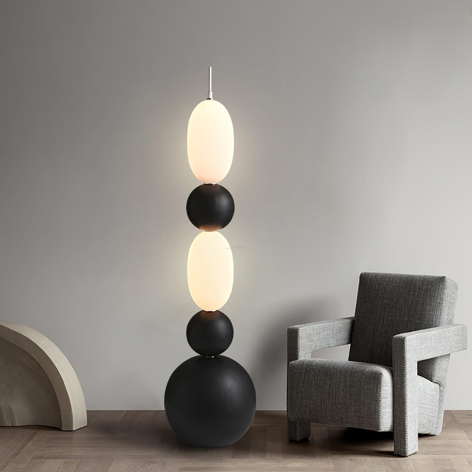 Bola Floor Lamp  ∅ 15.7″ - Lava-1-Luxehomezone