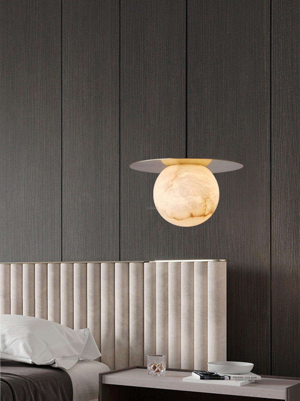 Borra Alabaster Pendant Light - Alabaster, Alabaster Pendant, Optimized-1-Luxehomezone