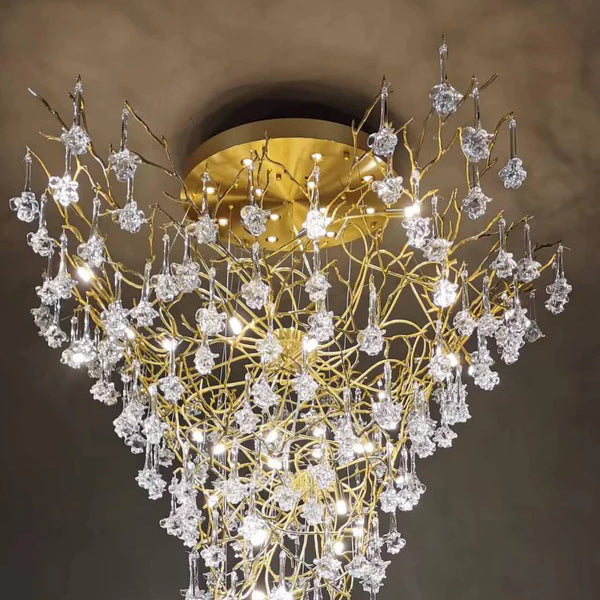 Solara Round Chandelier 59" Tree Branch