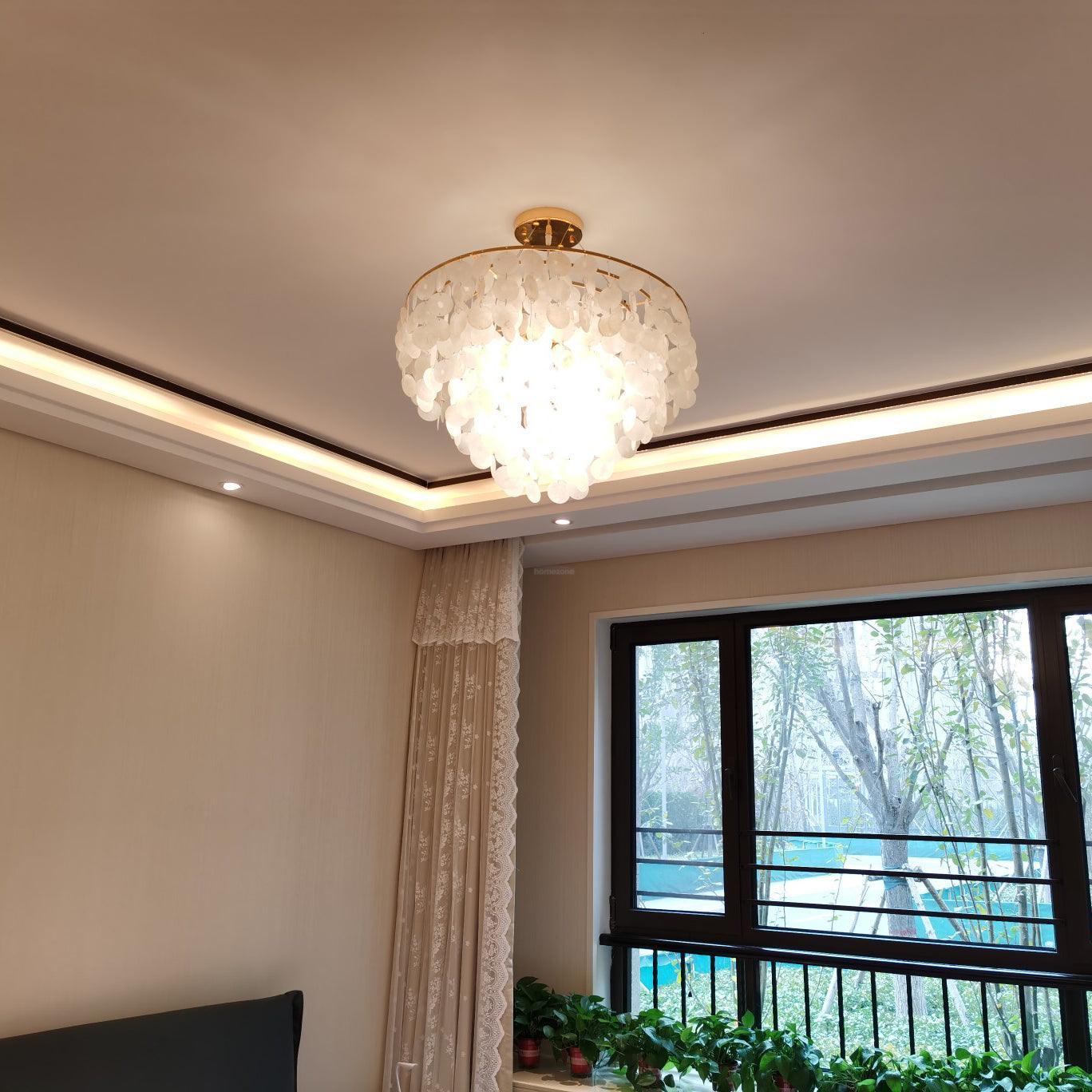 Shell Wind Chime Chandelier ∅ 19.7″ - Luxehomezone