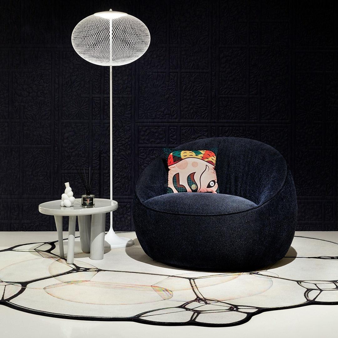 Metallic Meshwork Floor Lamp  ∅ 19.7″ - Metallic Meshwork-1-Luxehomezone