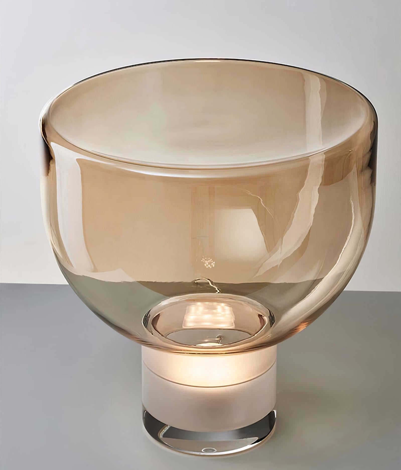 Aella Table Lamp  ∅ 12.5″ ∅ 14.9″ - Art Glass-1-Luxehomezone