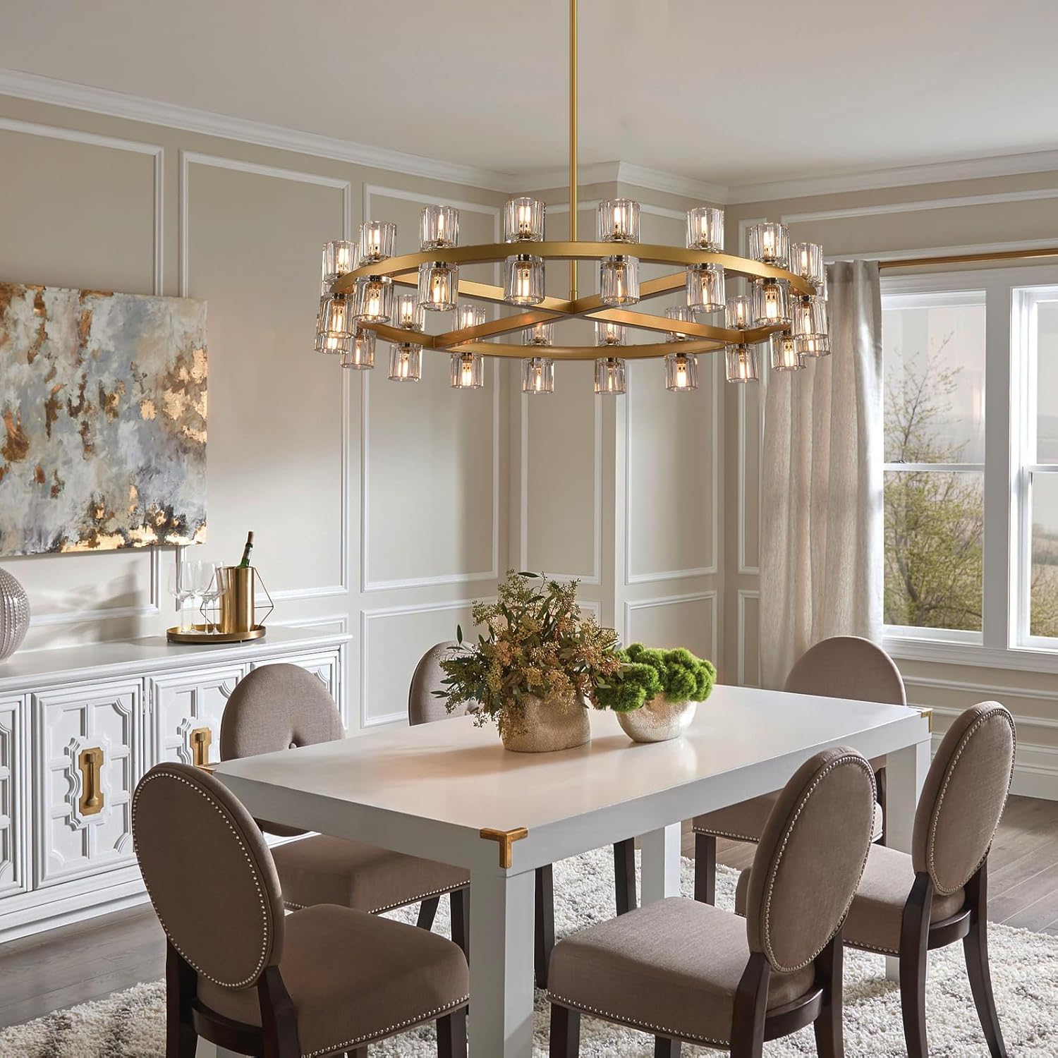 Glowra Round Chandelier 36"