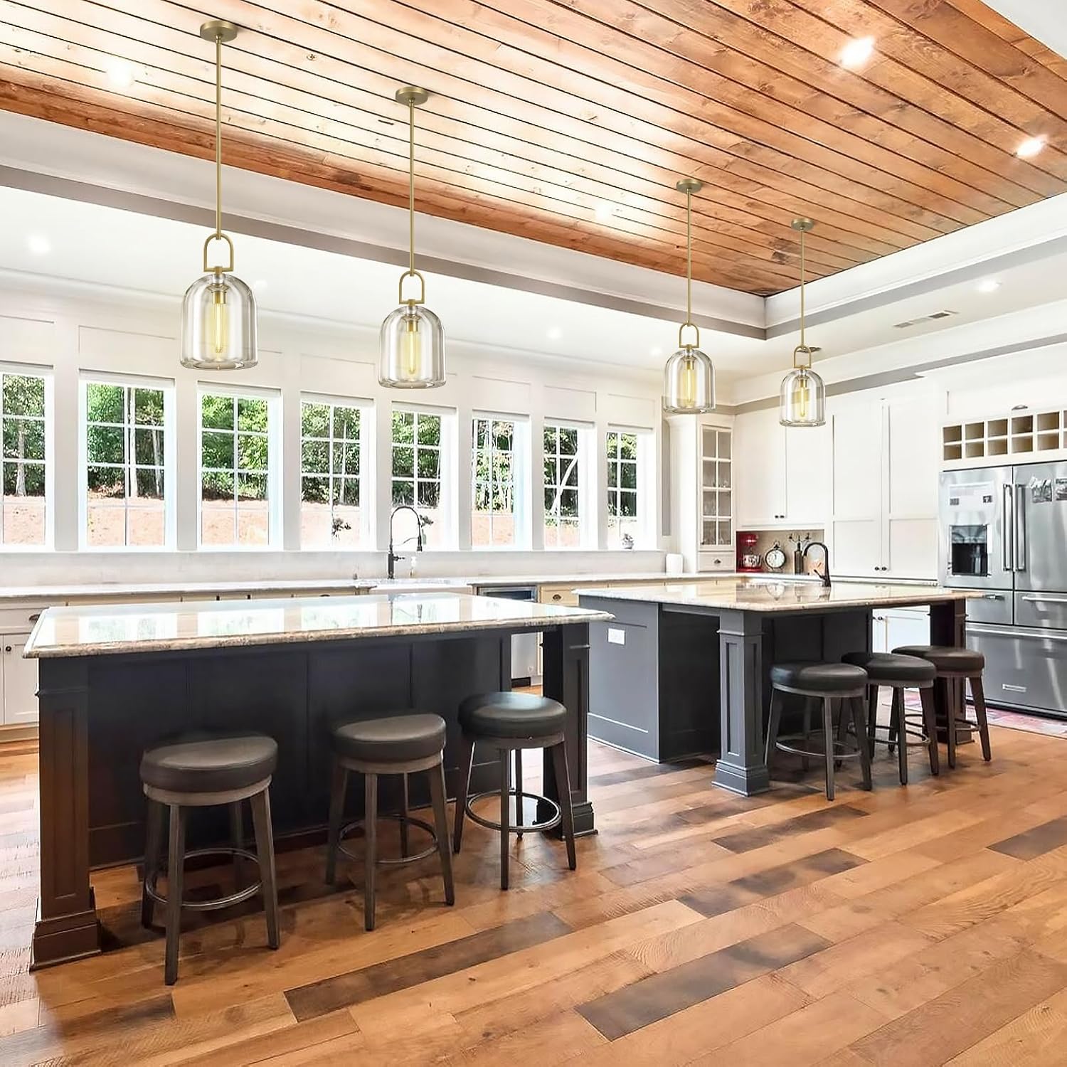 Modern Crystal Pendant Lights Kitchen Island