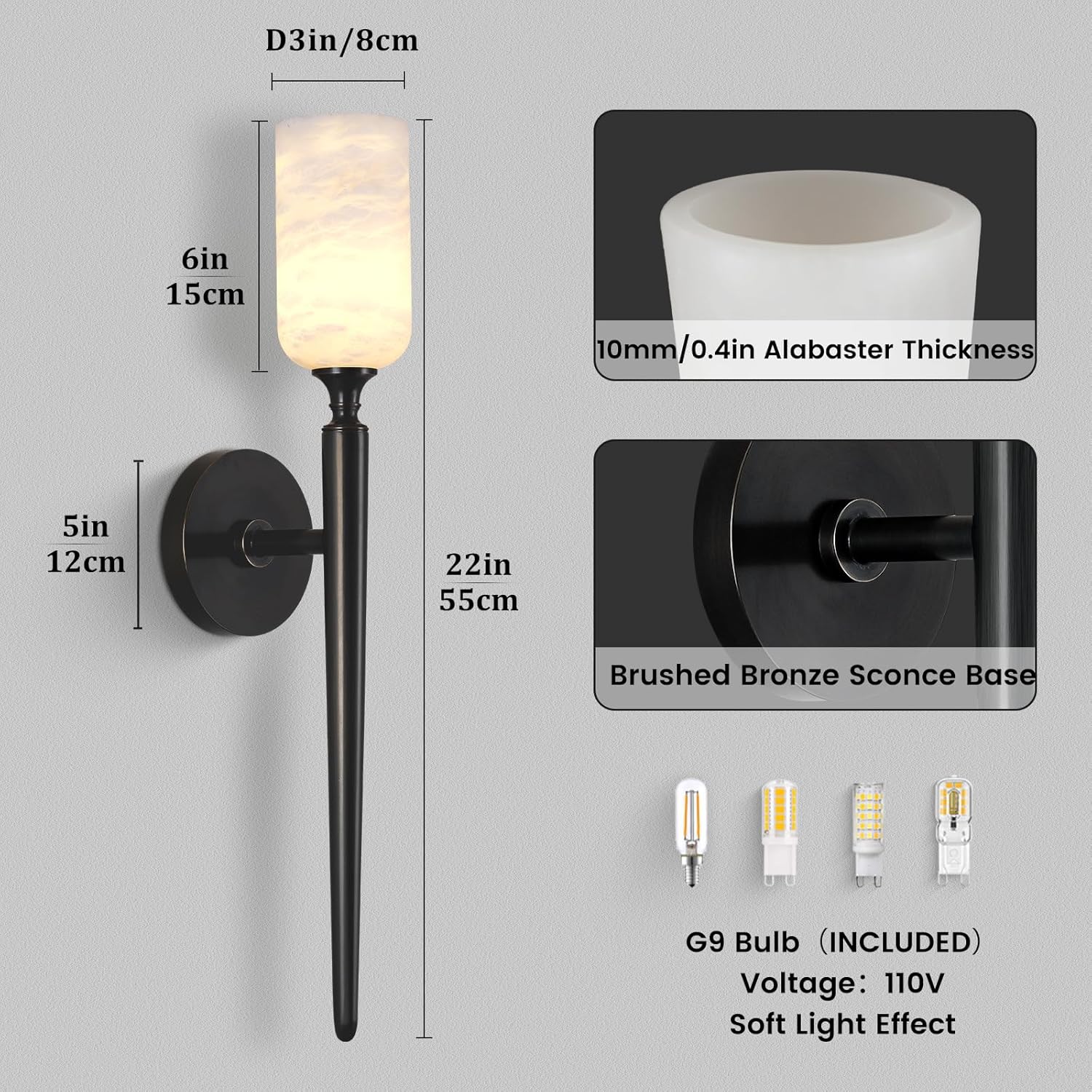 Monty Alabaster Wall Sconces