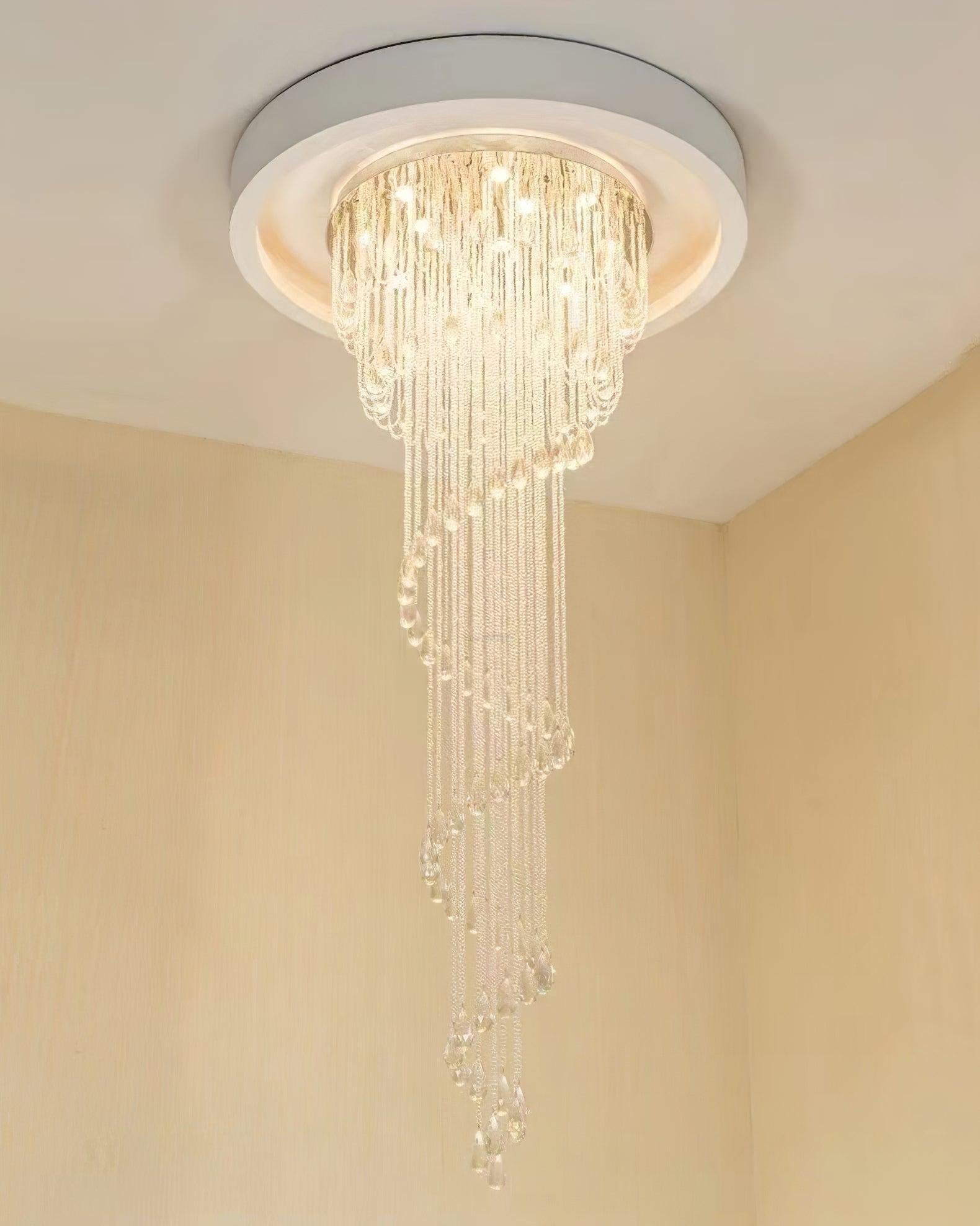 Classic Symphony Spiral Round Chandelier - Helia-1-Luxehomezone