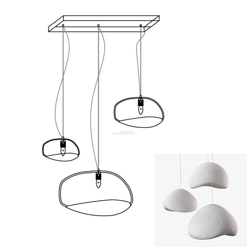 Khmara Chandelier with Rough Combination Type A - Luxehomezone