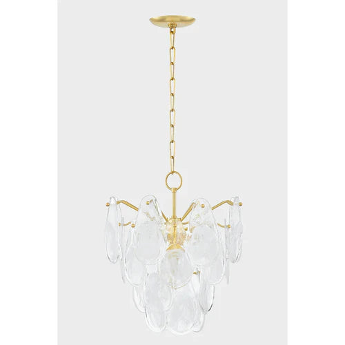 Darcia 20" 5 Lights Chandelier Aged Brass Finish