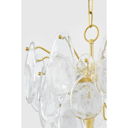 Darcia 20" 5 Lights Chandelier Aged Brass Finish