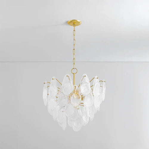Darcia 24" 7 Lights Chandelier Aged Brass Finish