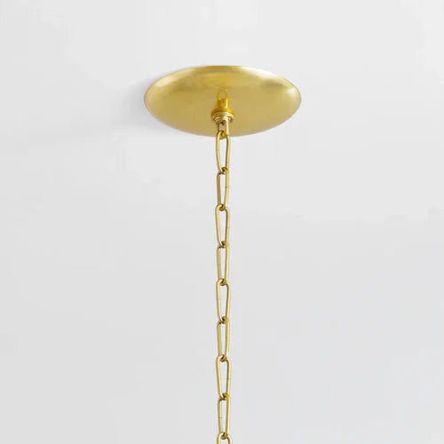 Darcia 24" 7 Lights Chandelier Aged Brass Finish
