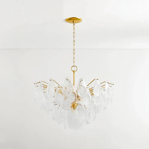 Darcia 29" 15 Lights Chandelier Aged Brass Finish