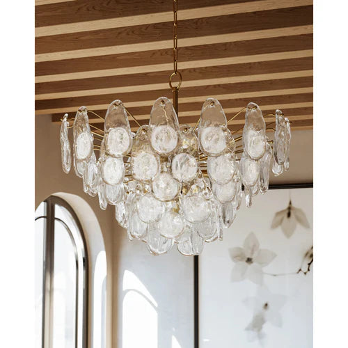Darcia 29" 15 Lights Chandelier Aged Brass Finish