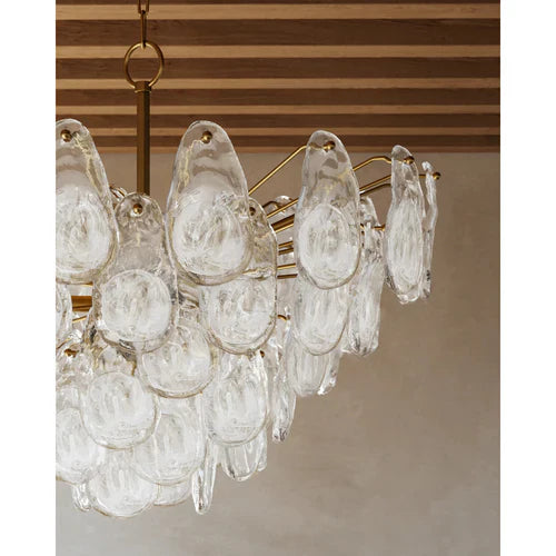 Darcia 29" 15 Lights Chandelier Aged Brass Finish