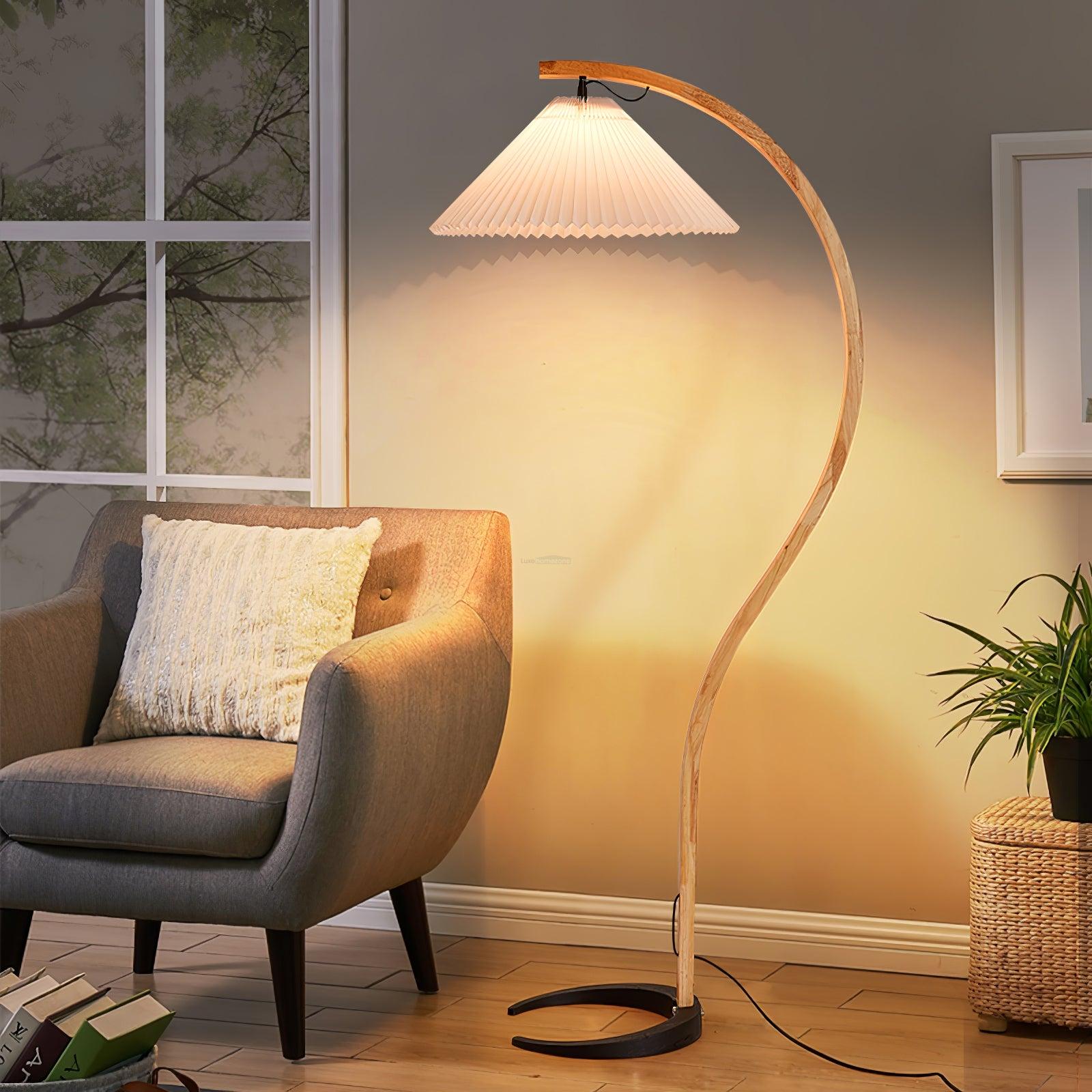 Caprany Floor Lamp - Drapery-1-Luxehomezone