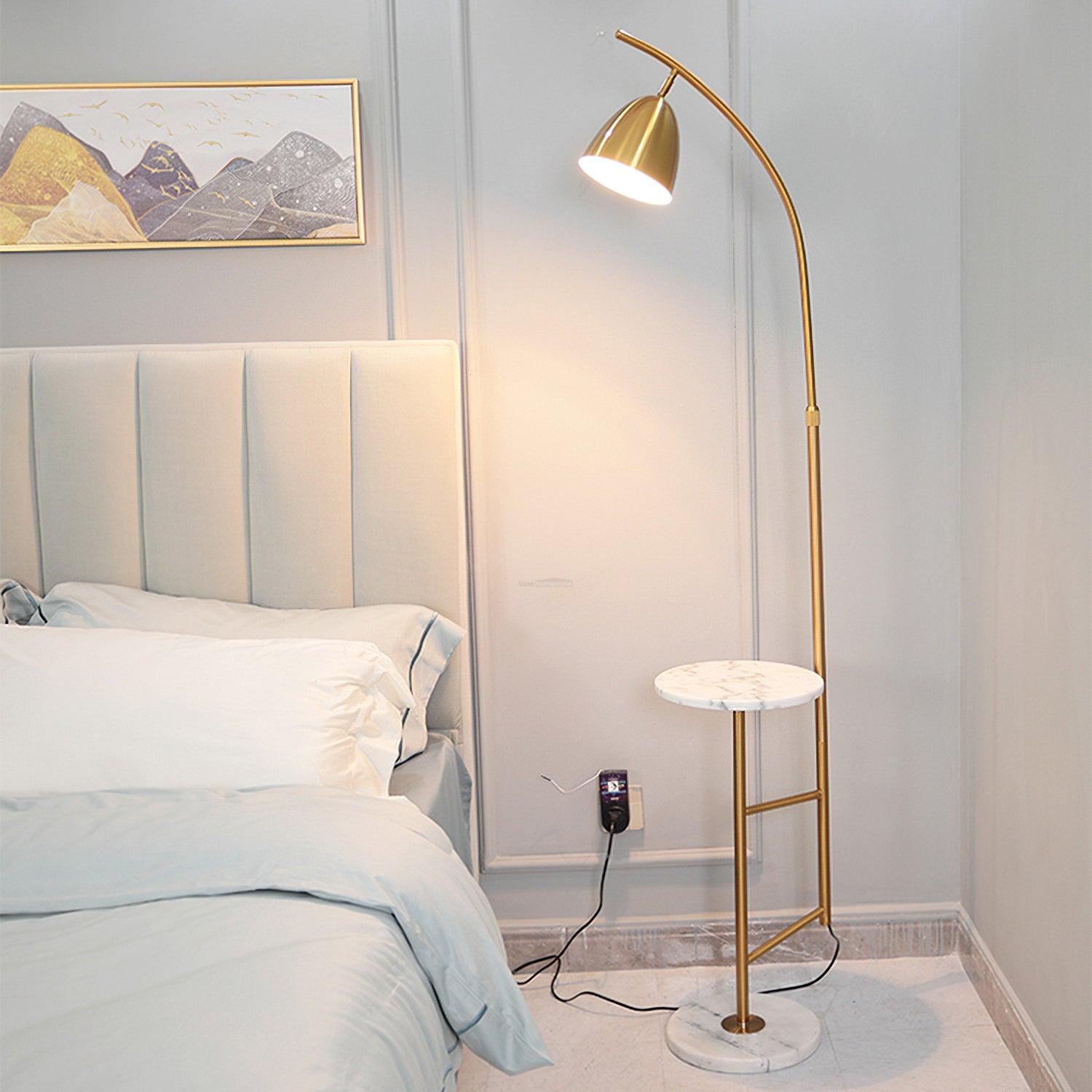Rani Floor Lamp W 13.8″ - Bent-1-Luxehomezone