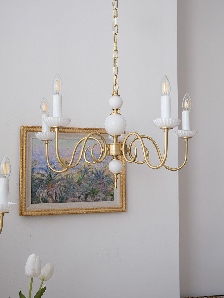 Candle Style Carlita Chandelier with 3/5 heads - Candle-1-Luxehomezone