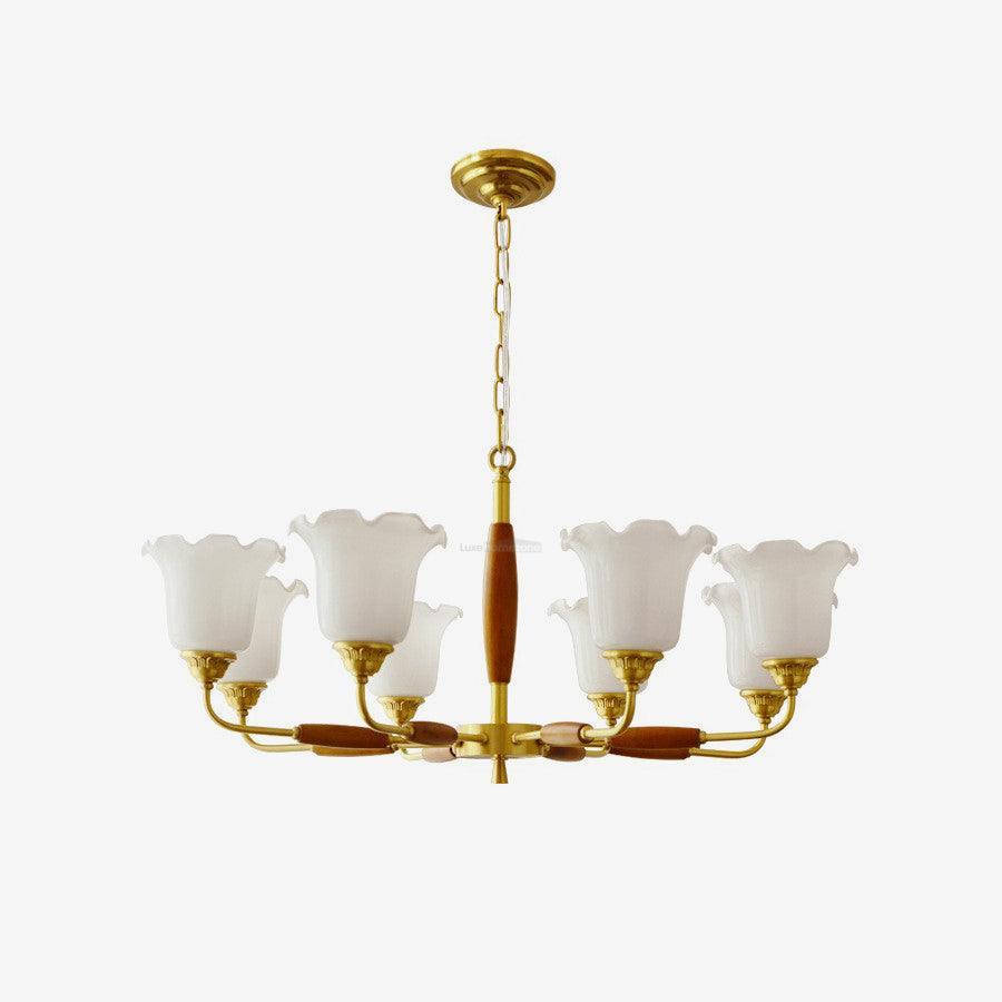 Trumpet Flower Glass Chandelier  ∅ 19.7″ - Zahara-1-Luxehomezone
