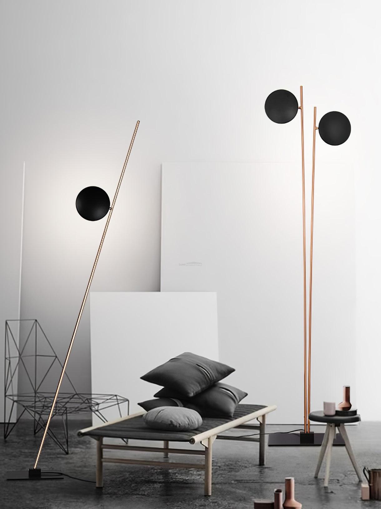 Lederam Floor Lamp with 1/2/3 heads - Mini-1-Luxehomezone