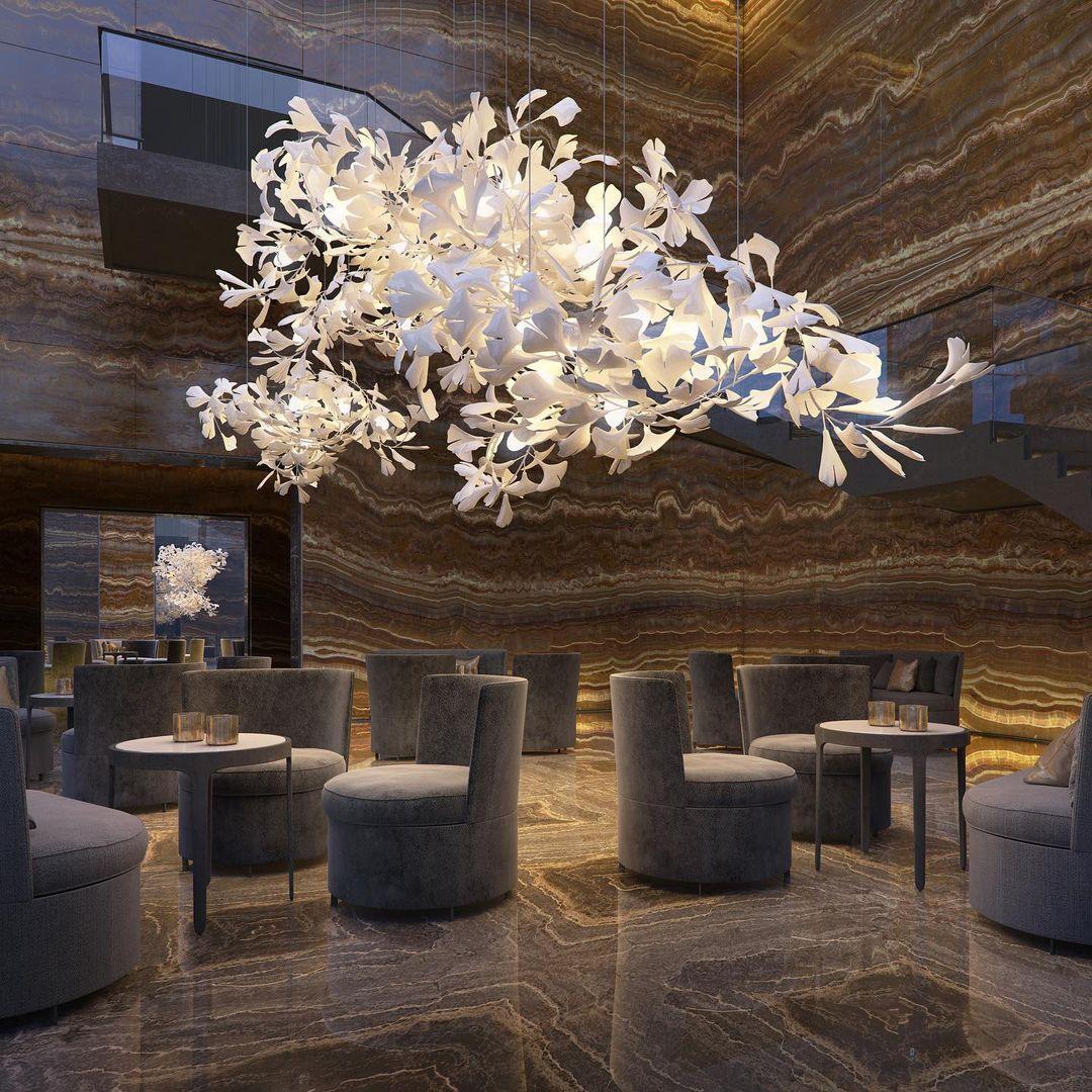 Gingko Chandelier Style C - Gingko, Gingko Chandelier-1-Luxehomezone