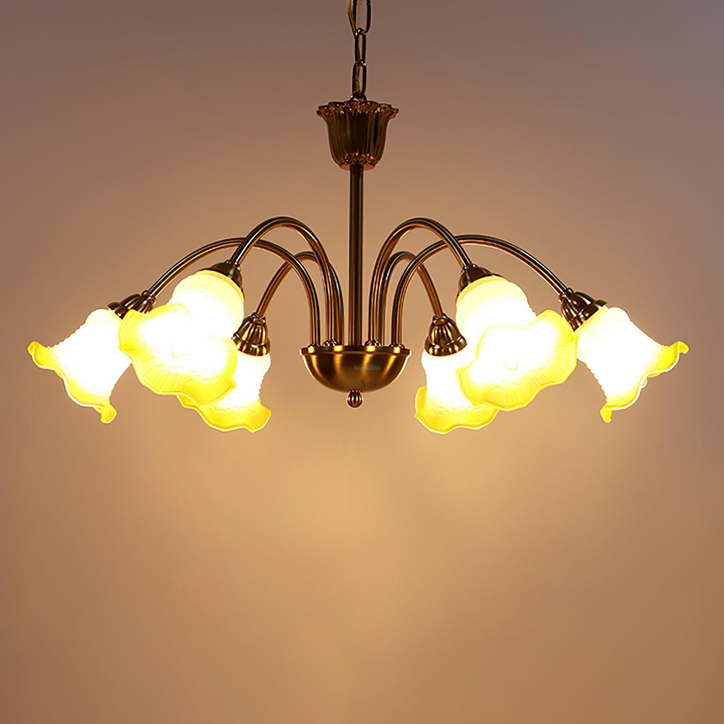 Morning Glory Chandelier ∅ 24.4″ - Zahara-1-Luxehomezone