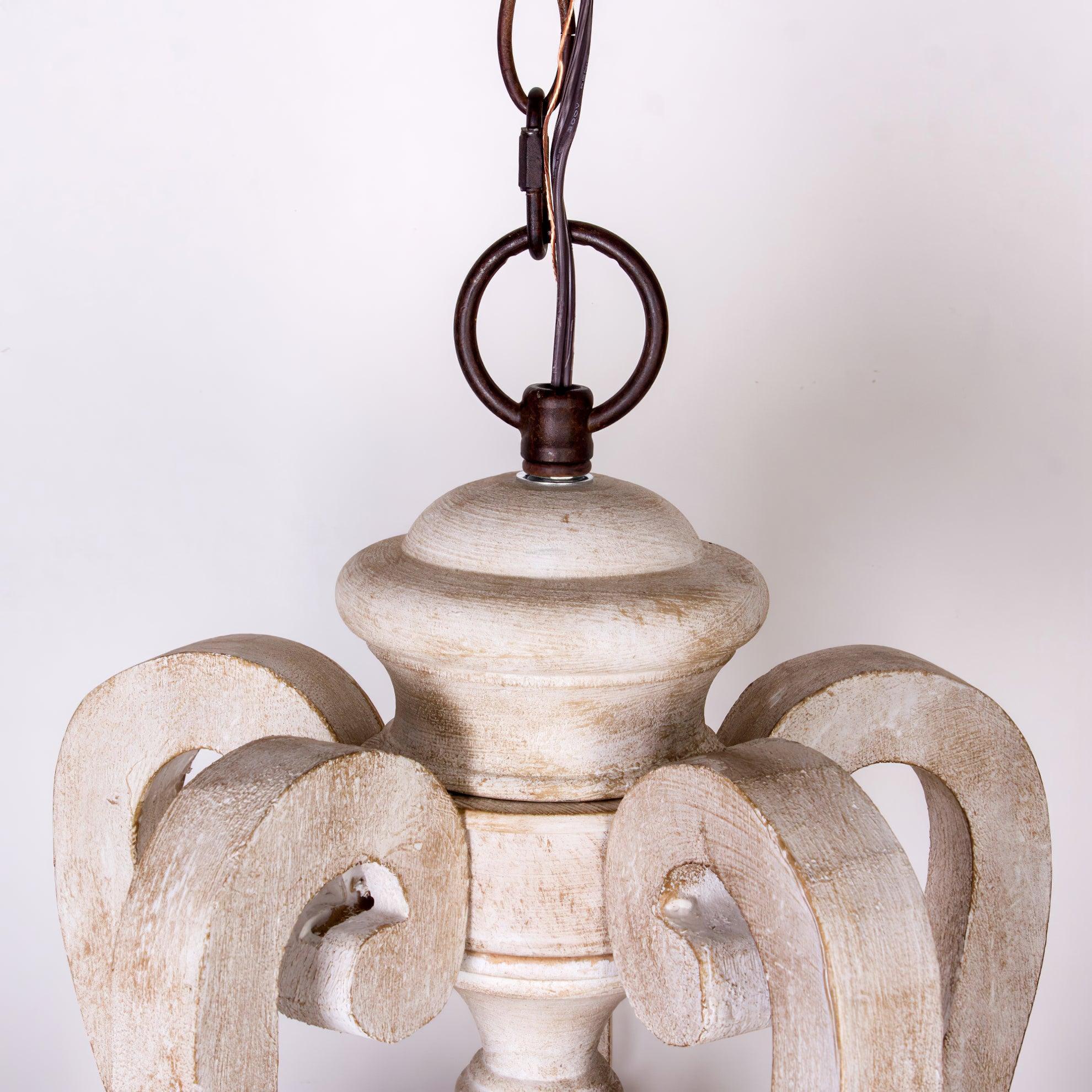 Parrotuncle Wooden Candle Chandelier Φ 23.6″ - Candle-1-Luxehomezone