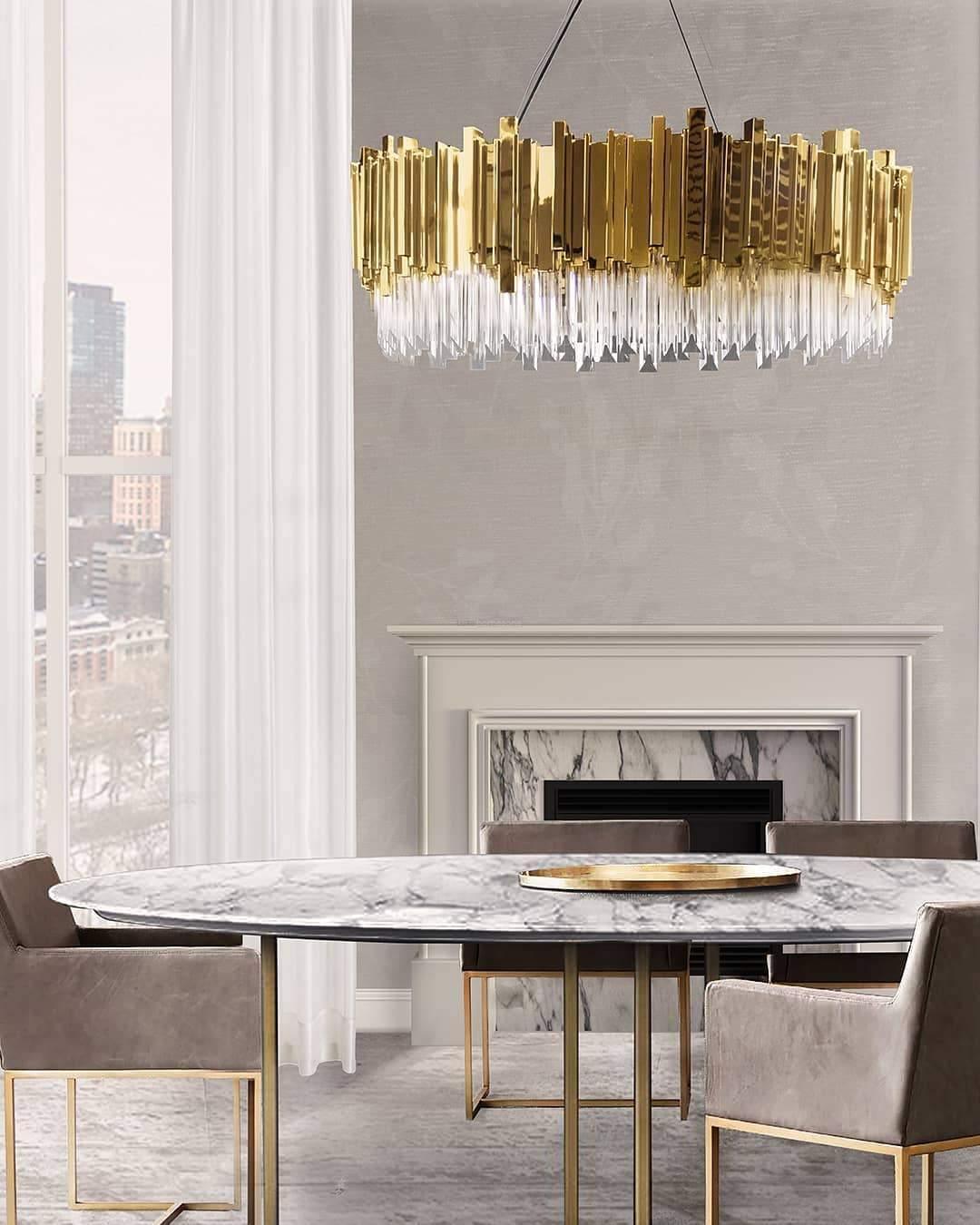 Empire Chandelier ∅ 11.8″ - Crystals-1-Luxehomezone
