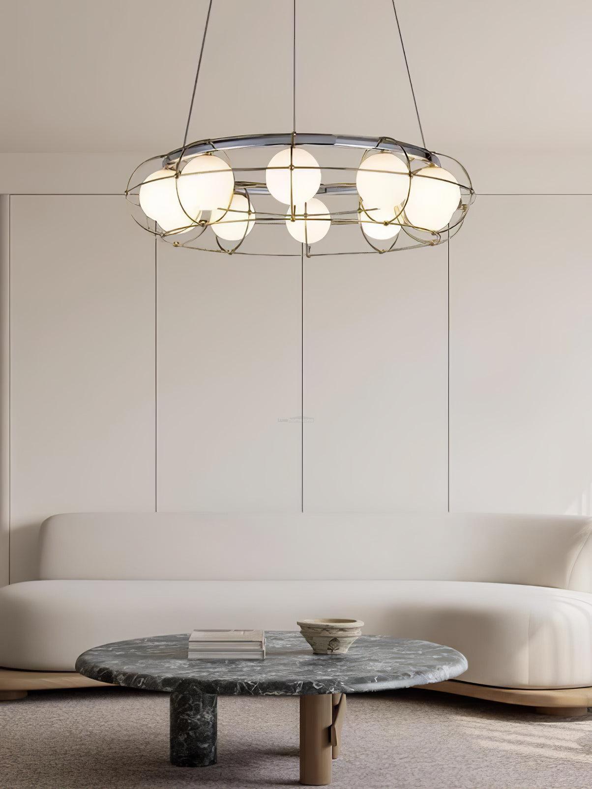Maytoni Round/Linear Chandelier - Bend-1-Luxehomezone