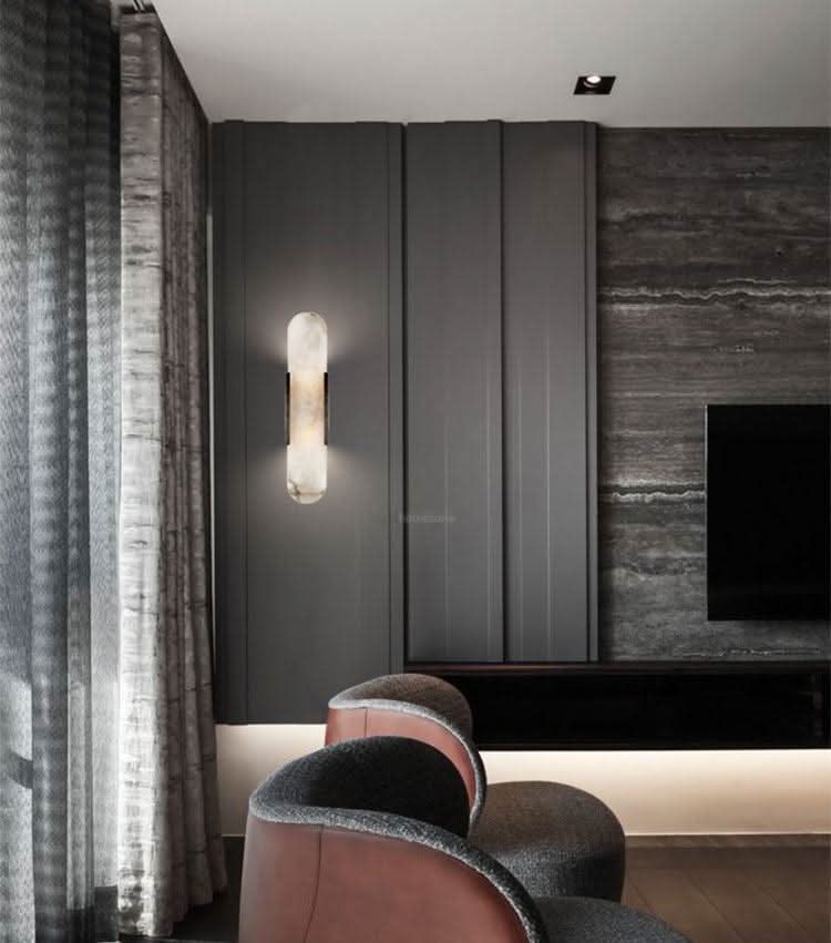Melange Alabaster Wall Lamp - Luxehomezone