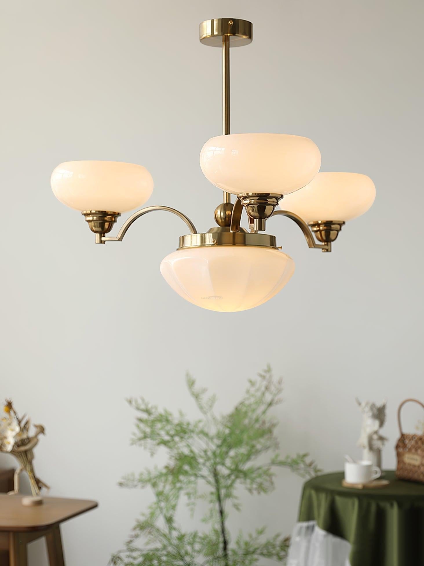 Warre Chandelier ∅ 26.5″ - Bend, Marshmallow Chandelier-1-Luxehomezone