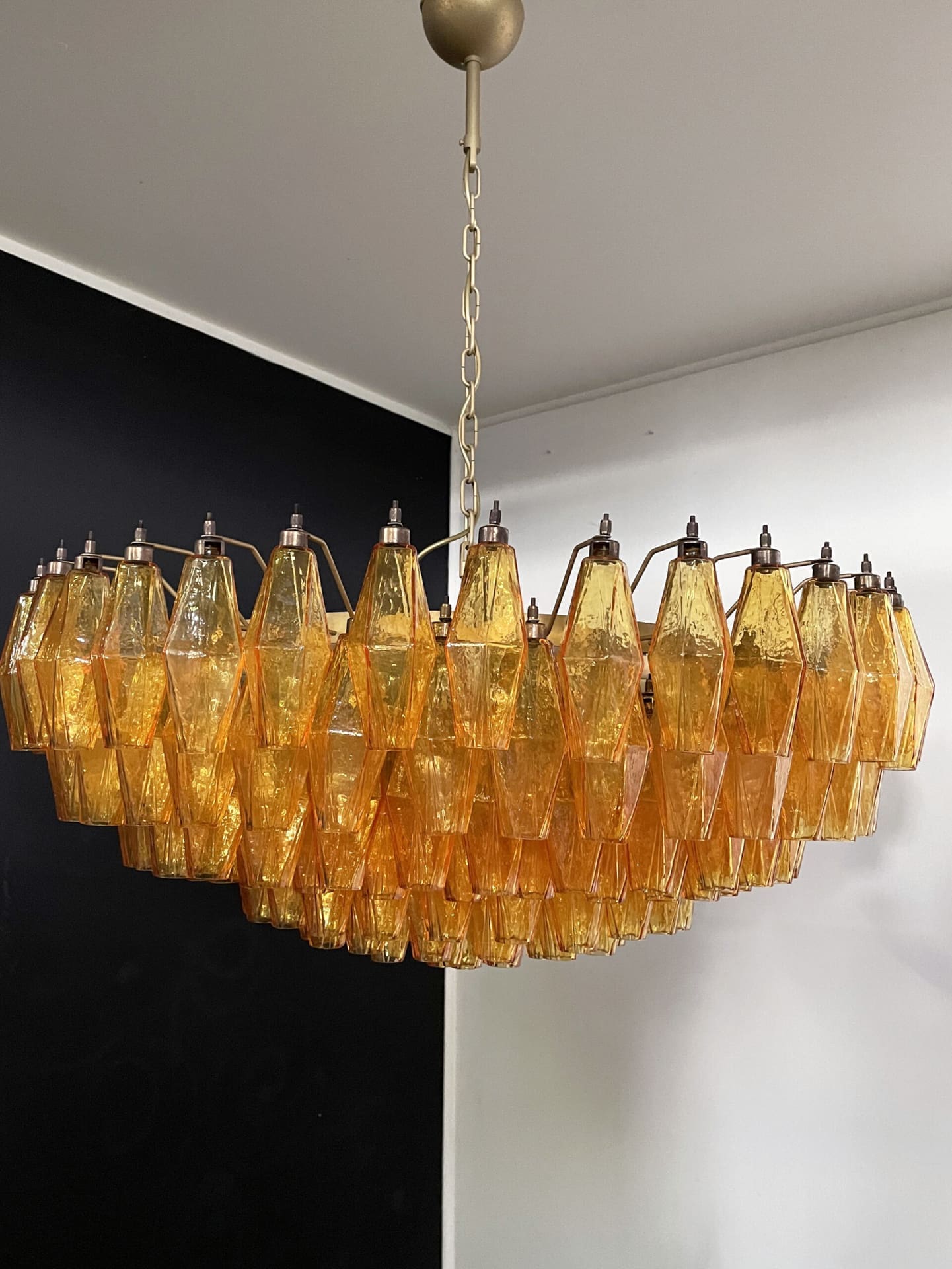 Florence Murano Chandelier Poliedri 185 glass