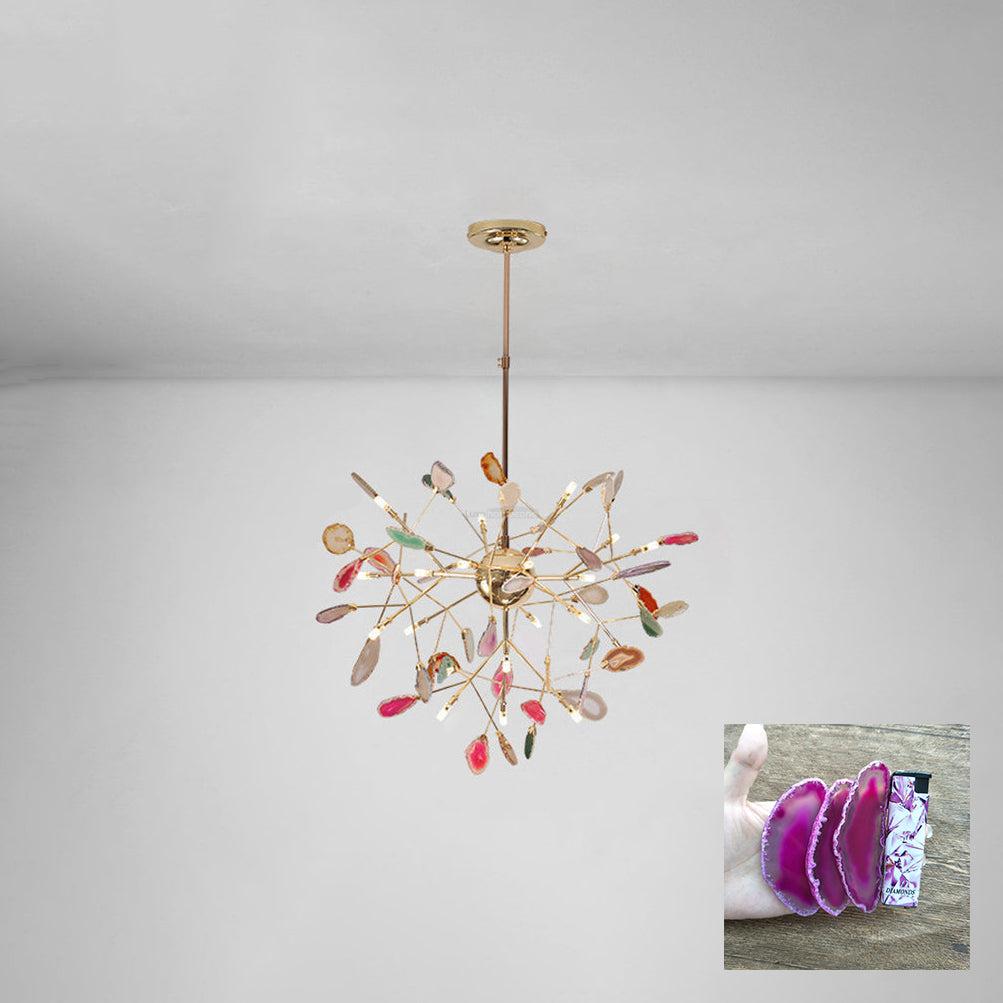 Agate Flake Chandelier with 4/12/16/20 heads - Branch-1-Luxehomezone