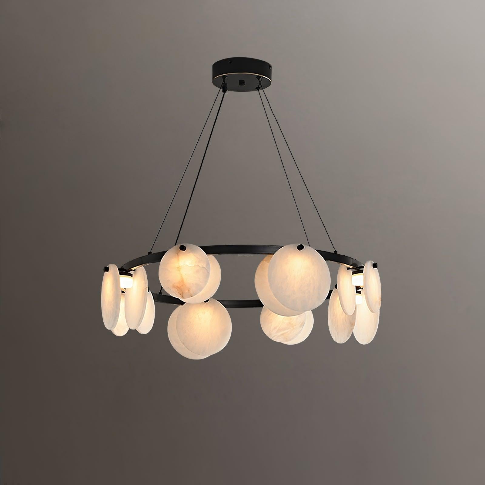 Trinidad Alabaster Chandelier - Alabaster, Alabaster Chandelier-1-Luxehomezone