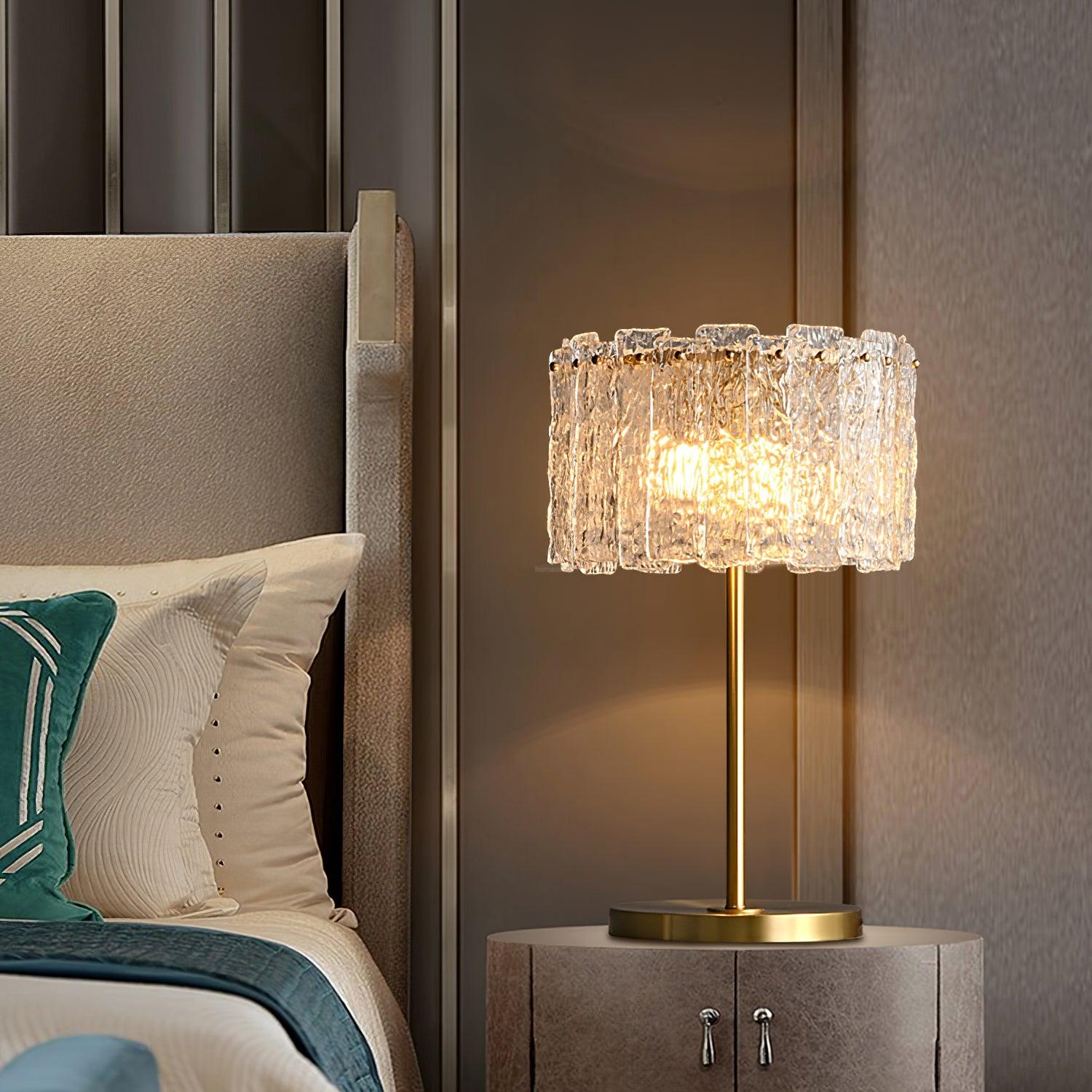 Skylar Table Lamp ∅ 13.7″ - Frosted-1-Luxehomezone
