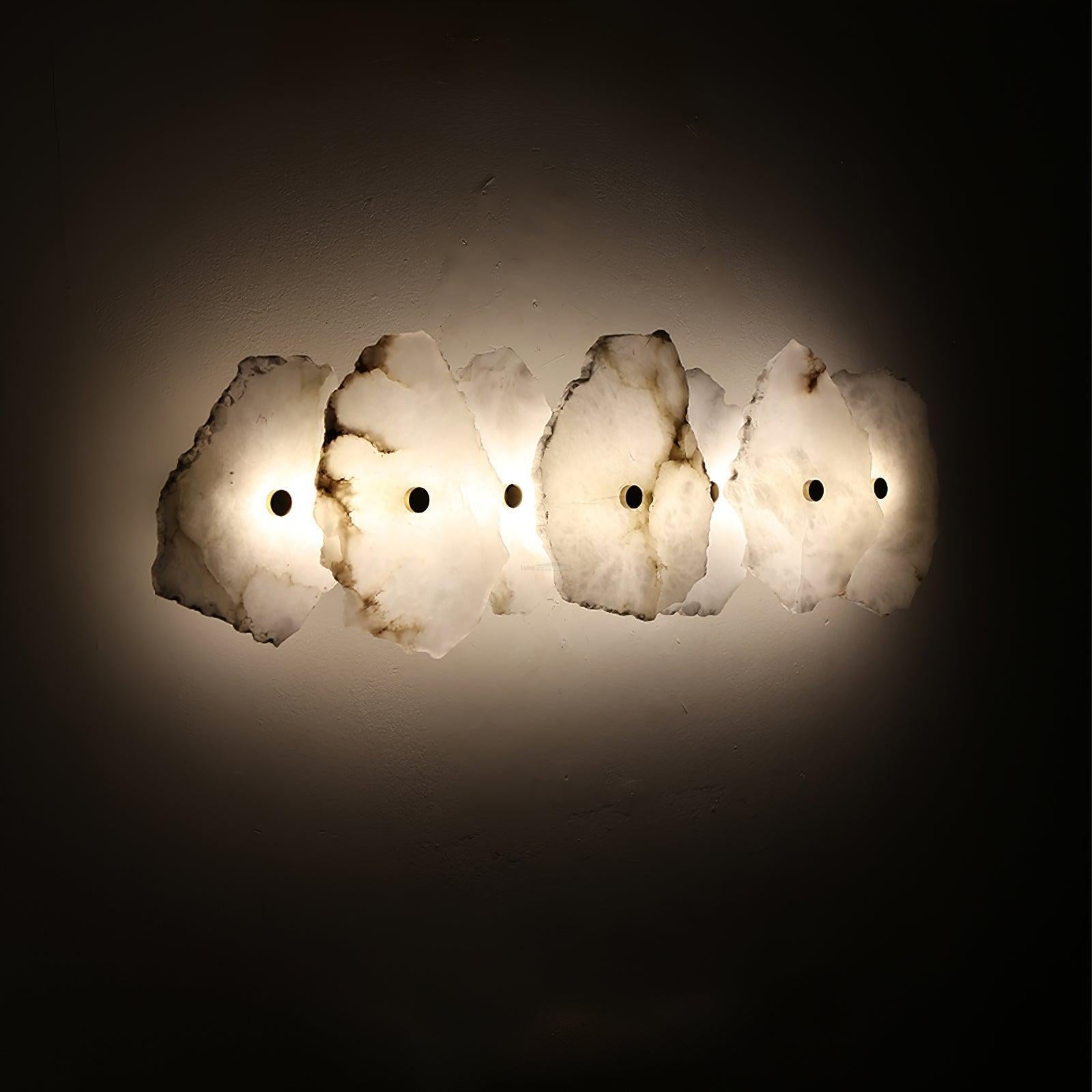 Petra Wall Sconce Alabaster - Alabaster, Alabaster Wall Lamp-1-Luxehomezone