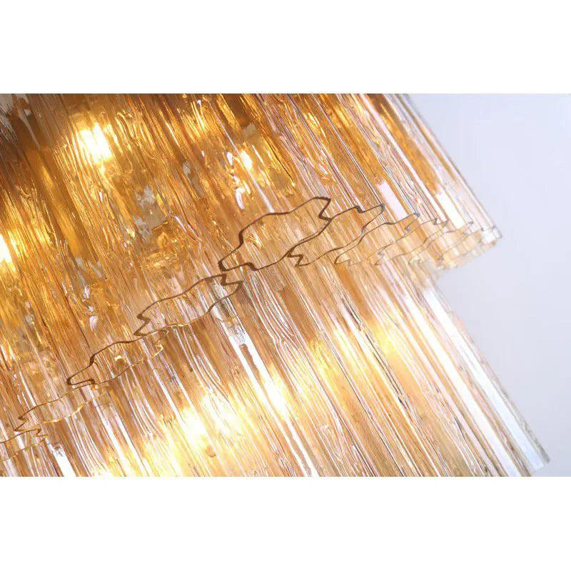 Lymington Glass Rectangular Chandelier 2 Tier
