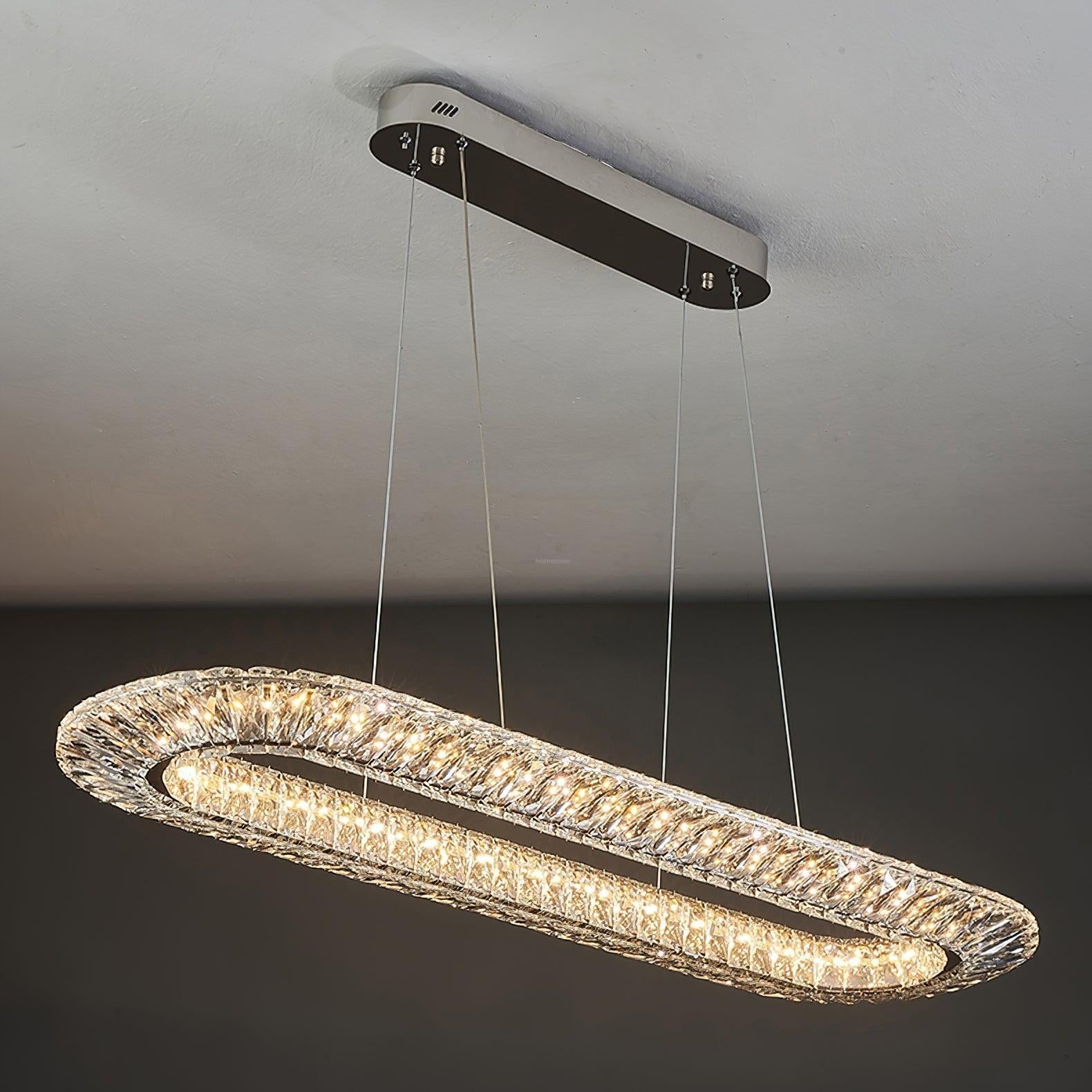 Tanager Geometric Round/Square Chandelier - Crystals-1-Luxehomezone