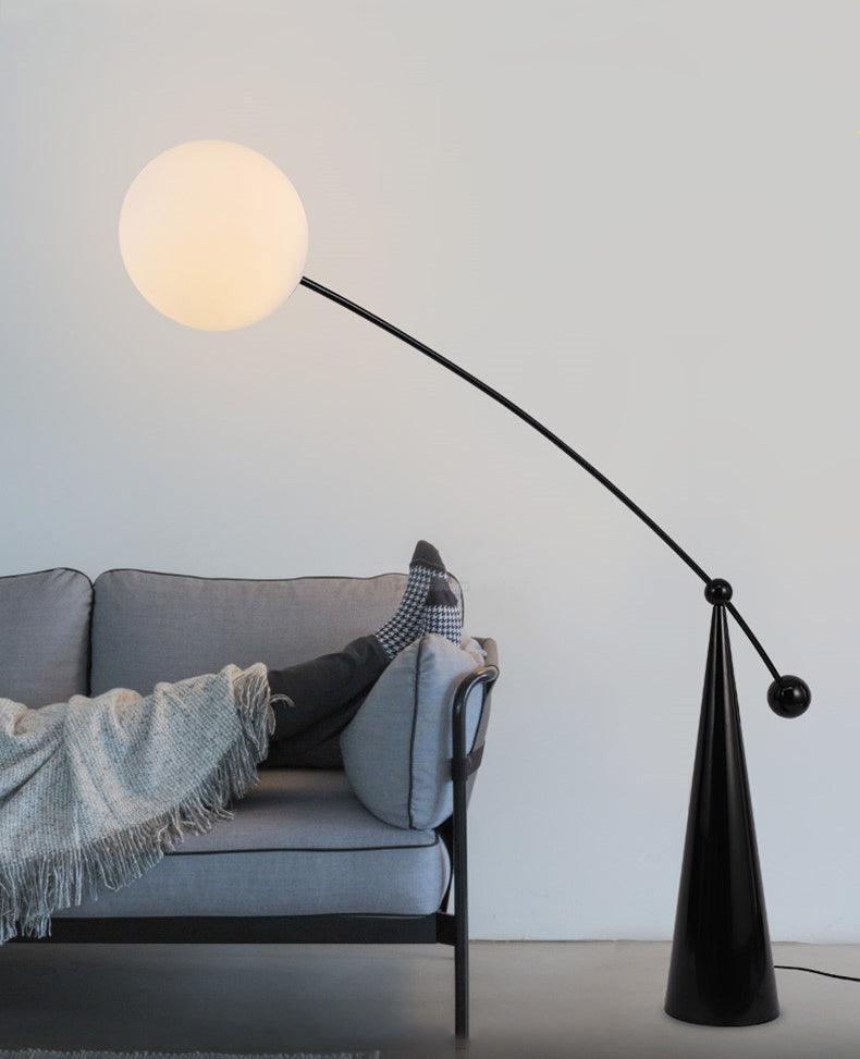 Opal Arc Floor Light - Bent-1-Luxehomezone