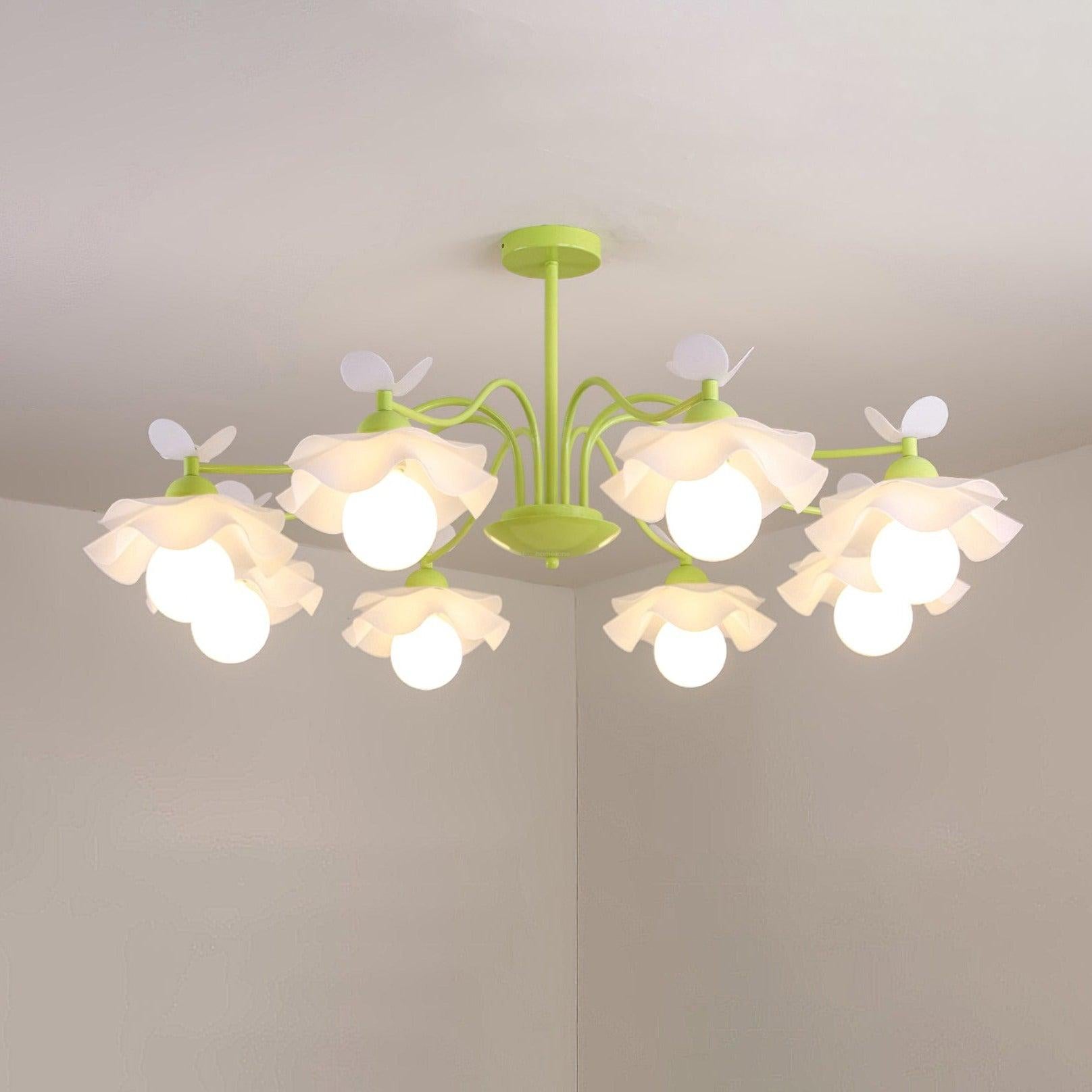 Murano Acrylic Chandelier with 3/5/8 heads - Zahara-1-Luxehomezone